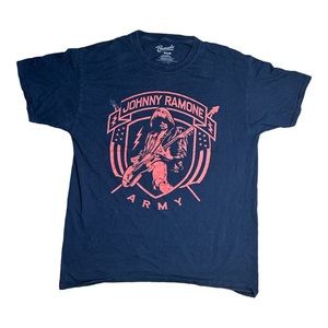 Bravado Johnny Ramone Army Faded Black Tee Unisex Large